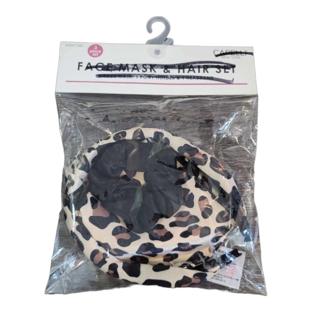 𝅺Capelli Of New York Animal Print Headband and Scrunchie Hair Set